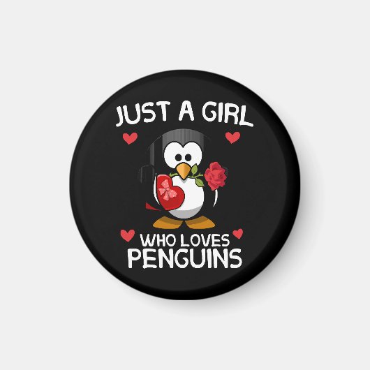 Nur ein Mädchen, das Pinguine Liebe Magnet (Vorne)