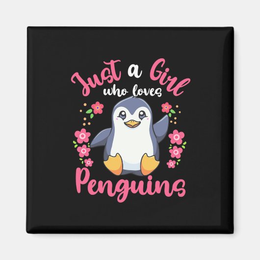 Nur ein Mädchen, das Pinguine Liebe Magnet (Vorne)