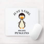 Nur ein Mädchen, das Pinguine Liebe Mousepad (Mit Mouse)