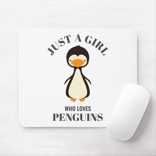 Nur ein Mädchen, das Pinguine Liebe Mousepad (Mit Mouse)