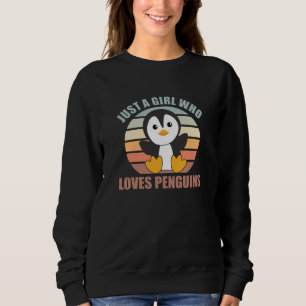 Nur ein Mädchen, das Pinguine Liebe - Niedlicher P Sweatshirt
