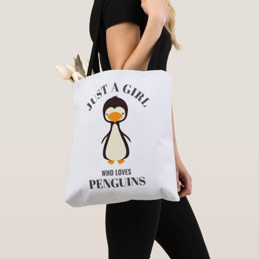 Nur ein Mädchen, das Pinguine Liebe Tasche (Von Nahem)