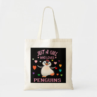 Nur ein Mädchen, das Pinguine Lieben T - Shirt Tru Tragetasche