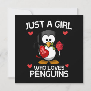 Nur ein Mädchen das Pinguine liebt