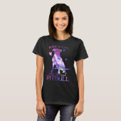 Nur ein Mädchen, das Pitbull Lieben T-Shirt (Vorne ganz)
