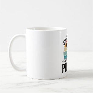 Nur ein Mädchen, das Pitbull Vintage-Hundedesign l Kaffeetasse
