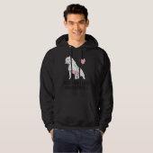 Nur ein Mädchen, das Pitbullen 165 Lieben Hoodie (Vorne ganz)