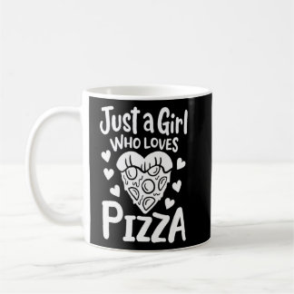 Nur ein Mädchen, das Pizza Lieben Kaffeetasse
