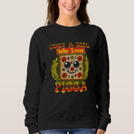 Nur ein Mädchen, das Pizza Lieben Sweatshirt
