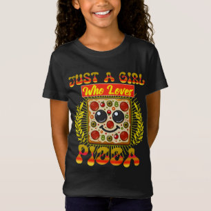 Nur ein Mädchen, das Pizza Lieben T-Shirt
