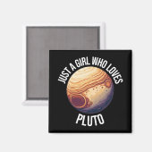Nur ein Mädchen, das Pluto Lieben Magnet (Vorderseite/Rückseite)