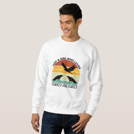 Nur ein Mädchen, das Putengeier Liebe Sweatshirt (Vorne ganz)
