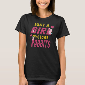 Nur ein Mädchen, das Rabbits Bunny Lover Geschenk T-Shirt
