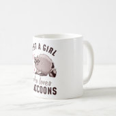 Nur ein Mädchen, das Raccoons Kaffeetasse (VorderseiteRechts)