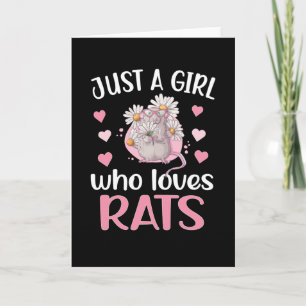 Nur ein Mädchen, das Rats Rats Mama Liebe Geschenk Karte