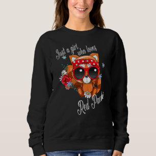Nur ein Mädchen, das Red Pandas für Red Panda Bea  Sweatshirt