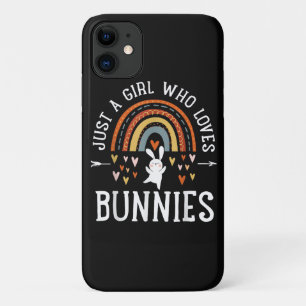 Nur ein Mädchen, das Regenbogenhasen liebt Case-Mate iPhone Hülle