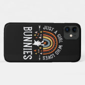 Nur ein Mädchen, das Regenbogenhasen liebt Case-Mate iPhone Hülle (Rückseite (Horizontal))
