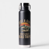 Nur ein Mädchen, das Roadtrips liebt Trinkflasche (Vorne)
