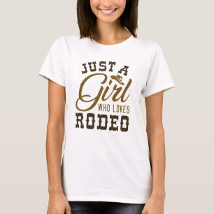 Nur ein Mädchen, das Rodeo Lieben T-Shirt