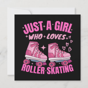 Nur ein Mädchen, das Rollschuhlaufen liebt
