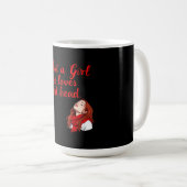 Nur ein Mädchen, das Rote Köpfe Lieben Kaffeetasse (VorderseiteRechts)