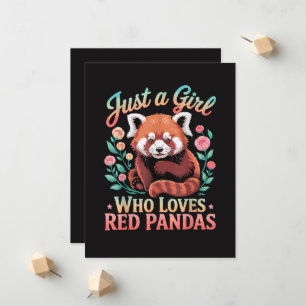 Nur ein Mädchen, das Rote Pandas liebt Ankündigung