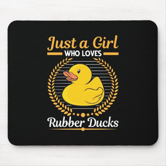 Nur ein Mädchen, das Rubberente Liebe Mousepad (Vorne)