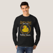 Nur ein Mädchen, das Rubberente Liebe T-Shirt (Vorne ganz)