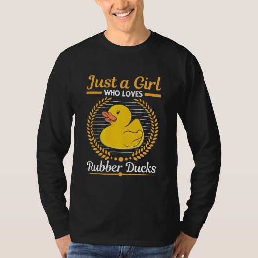 Nur ein Mädchen, das Rubberente Liebe T-Shirt (Vorderseite)