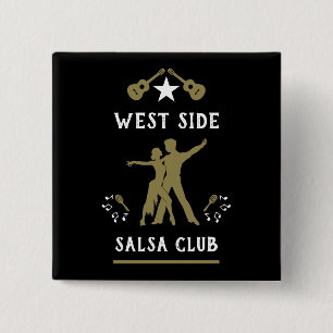 Nur ein Mädchen, das Salsa-Tanz liebt Button