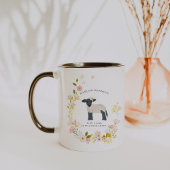 Nur ein Mädchen, das Schafe Liebe | Monogramm Tasse