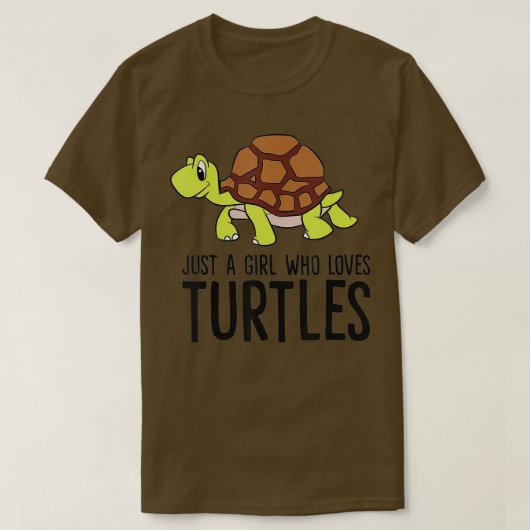 Nur ein Mädchen, das Schildkröten Liebe (1) T-Shirt (Design vorne)