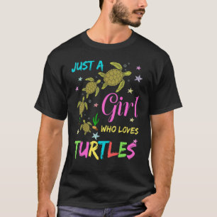 Nur ein Mädchen, das Schildkröten Liebe, kostet Sc T-Shirt