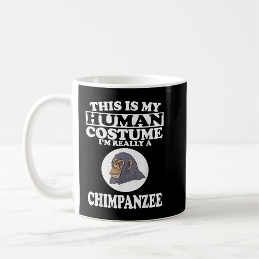 Nur ein Mädchen, das Schimpansen Liebe Kaffeetasse (Links)