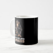 Nur ein Mädchen, das Schimpansen Lieben Chimpanzee Kaffeetasse (Vorderseite Links)