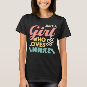 Nur ein Mädchen, das Schlangen liebt   Schlangenbe T-Shirt