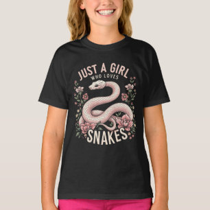 Nur ein Mädchen, das Schlangen liebt T-Shirt