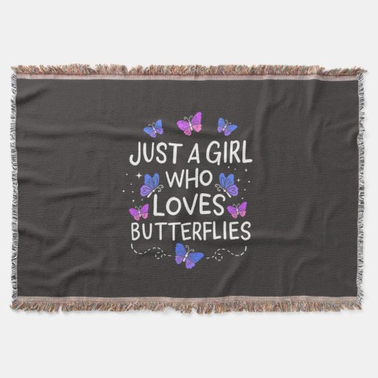 Nur ein Mädchen, das Schmetterling Liebe Decke (Vorderseite)