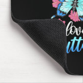 Nur ein Mädchen, das Schmetterlinge Liebe Mousepad (Ecke)