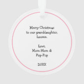 Nur ein Mädchen, das Schmetterlinge liebt Ornament (Rückseite)