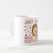 Nur ein Mädchen, das schottische Eier Kaffeetasse (Vorderseite Links)