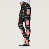 Nur ein Mädchen, das Schweine  Leggings (Links)