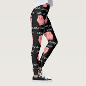Nur ein Mädchen, das Schweine  Leggings (Rechts)