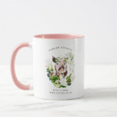 Nur ein Mädchen, das schweine Liebe | Monogramm Tasse (Links)