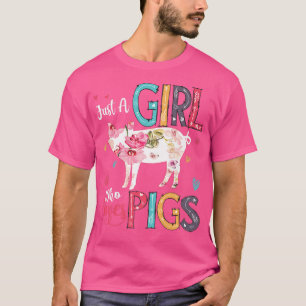 Nur ein Mädchen, das Schweine Shirt für Schweine L