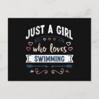 Nur ein Mädchen, das Schwimmen liebt Lustige Gesch