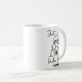 Nur ein Mädchen, das Science Liebe Steminist Kaffeetasse (VorderseiteRechts)