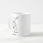 Nur ein Mädchen, das Science Liebe Steminist Kaffeetasse (Vorderseite Links)