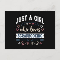 Nur ein Mädchen, das Scrapbooking lustige Geschenk